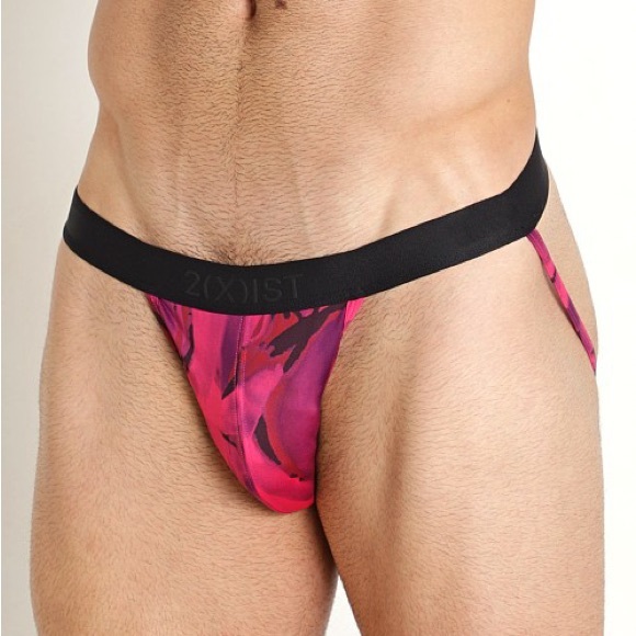 2XIST SLIQ FASHION JOCKSTRAP FLORAKEEFE PRINT - Picture 1 of 6
